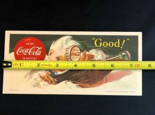 Antique Coca Cola Cardboard Sign 1953 Rare Vintage (Mo1) 5