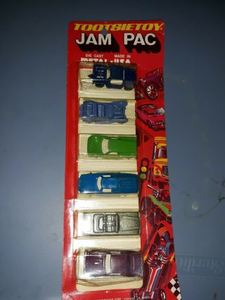 1981 Tootsietoy Jam Pac Die Cast 5 - Pack Cars 2831 Moc From Kmart