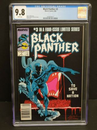 Marvel Comics Black Panther 3 1988 Cgc 9.  8 White Pages 3 Of 4 In Ltd.  Series