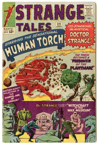 Strange Tales 121 Vg,  4.  5 Ow/white Pages Plantman Marvel 1964