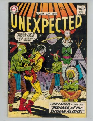 Tales Of The Unexpected 44 (dec 1959,  Dc) Space Ranger Alien Menace Fine