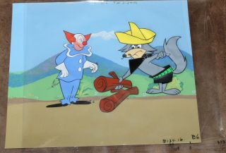 Bozo The Clown Animation Cel Hand Painted Background 850 Larry Harmon