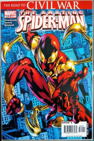The Spider - Man 529 Nm - 9.  2 1st Appearance Of Iron Spider Suit Avengers