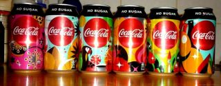 Collectable Coca Cola Cans - Set Of 6 Coke Zero  Make It Yours  (2018) Cans