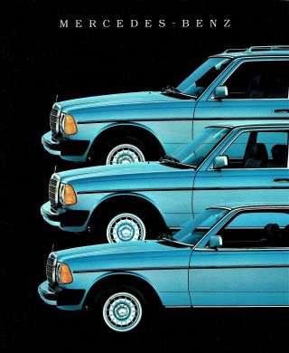 1984 Mercedes - Benz 300 Cd 300 D 300 Td Wagon Deluxe Dealer Sales Brochure