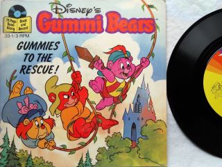 Gummi Bears To The Rescue 501 Disney Read Along Book & Record Set Near