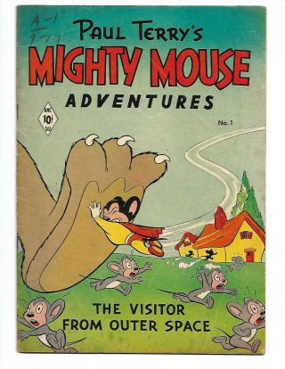 Mighty Mouse Adventures 1 1951 Vg 4.  0