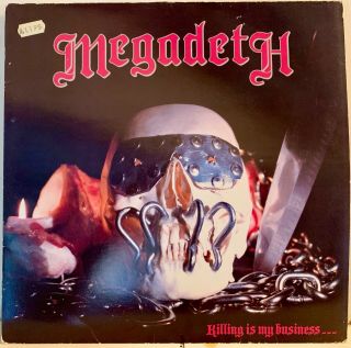 Megadeth - Killing Is My Business Autographed By Dave Mustaine 1st Press Uk 1985