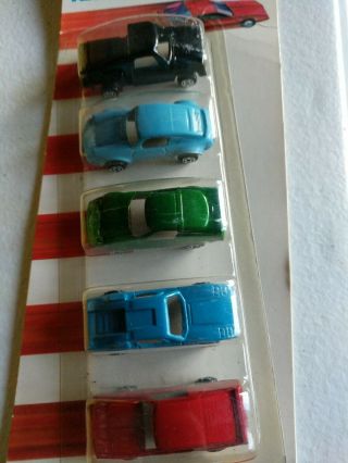 Tootsie Toy Jam Pac Speedsters - 5 Packs Vintage Diecast Cars NOS 4