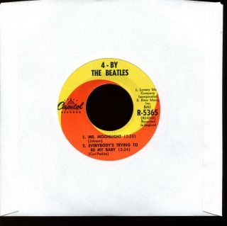 THE BEATLES 4 By The Beatles on Capitol 45 EP With Cover 4