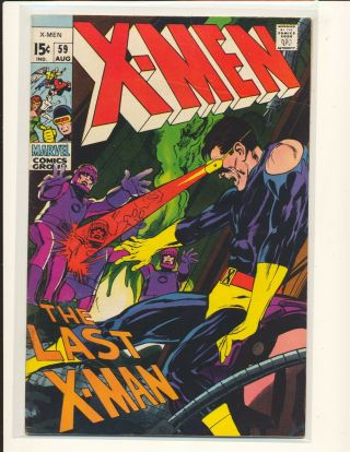 X - Men 59 - Neal Adams Cover & Art Fine Cond.