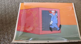 Bozo The Clown Animation Cel Hand Painted Background 645