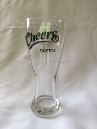 Cheers Boston Bar Beer Pilsner Glass 1993 8.  5 " Tall