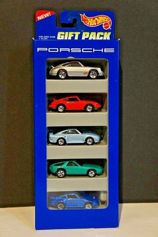 Hot Wheels Porsche 5 Car Gift Pack,  1/64 Scale. ,  Xlnt,  1995