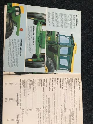 John Deere 140 Hp 5020 Diesel Row Crop Tractor Brochure Litho 4