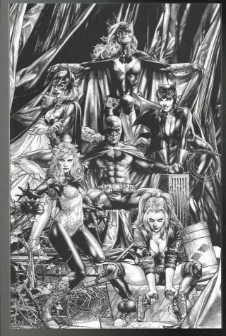 Detective Comics 1000 Unknown Comics Jay Anacleto Virgin B&w Variant Batman