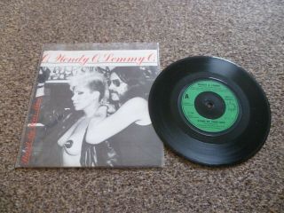 Wendy O Williams Wendy And Lemmy Stand By Your Man 7 " Vinyl Single Punk Metal