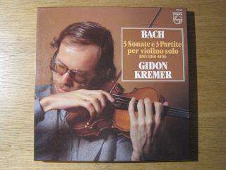 Gidon Kremer " Bach: Complete Sonatas & Partitas For Violin Solo " Philips Box