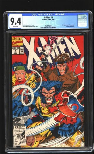 X - Men 4 Cgc 9.  4 Nm 1st Omega Red Wolverine Jim Lee Cover Marvel 1992