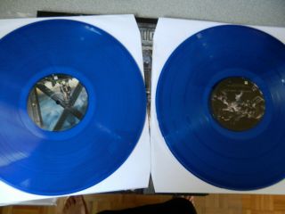 Iron Maiden The X Factor 2 Lp Blue Transparent Vinyl Rare Reissue