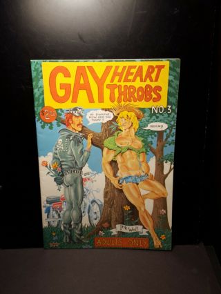 Gay Heart Throbs Comic No 3 Inkwell Inc 1981 By W Spade Christian Black.  Adults