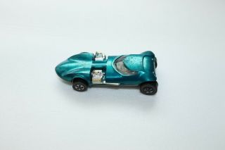 Vintage 1968 Hot Wheels Redline Twinmill Aqua Blue In Color Mattel