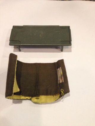 Tonka Army Toy Parts/accessories Cot - Sleeping Bag - From 1980 