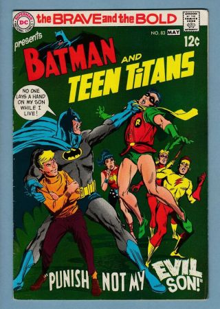 Brave And The Bold 83 Fnvf (7.  0) Batman - Teen Titans - Neil Adams Art - Cents