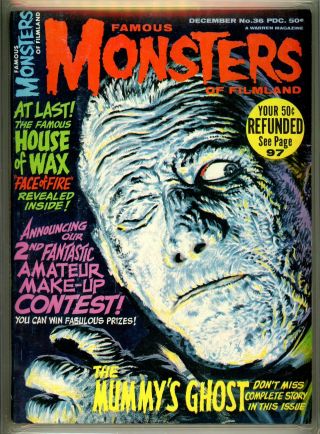 Famous Monsters of Filmland 36 CGC GRADED 9.  0 - Vic Prezio cover - Torres art 2