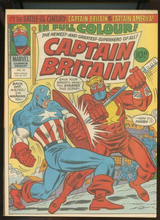 Captain Britain 16 Very Fine 8.  0 1977 Marvel Comics