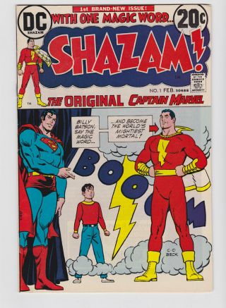 Shazam 1 1973 Fn,  6.  5 Dc Origin & Return Of Captain Marvel C.  C.  Beck