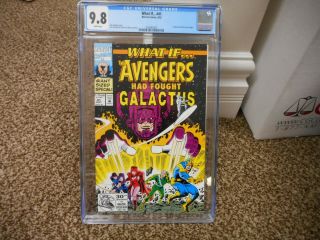 What If.  ? 41 Cgc 9.  8 Marvel 1992 Avengers Had Fought Galactus White Pgs