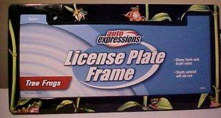 Axius Auto Expressions Tree Frog License Plate Frame