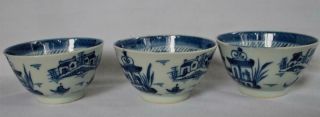 3 LATE 18TH CENTURY CHINESE BLUE & WHITE CANTON EXPORT PORCELAIN BOWLS 3