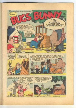 Four Color 407 Bugs Bunny 26 (Warner Bros) Dell Comics FN {Randy ' s Comics} 2
