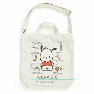 Pochacco 2way Canvas Tote Bag Profile Sanrio Kawaii Cute 2019 F/s
