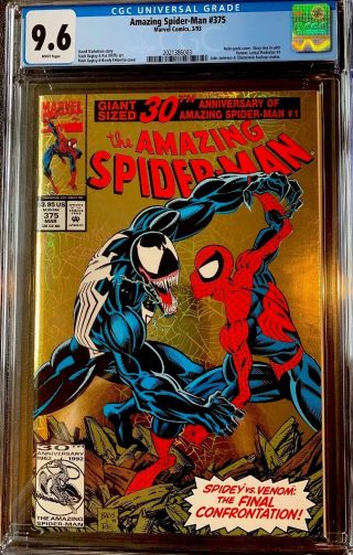 The Spider - Man 375 (mar 1993) Cgc 9.  6 White Pages - 30 Anniversary