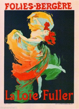Folies - Bergere Vintage French France Poster Picture Print Art Advertisement