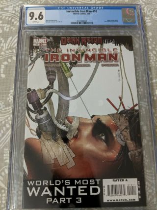 Invincible Iron Man 10 Cgc 9.  6 1st Appearance Pepper Potts As Rescue
