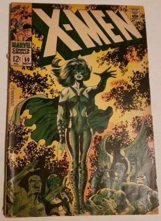 Marvel X - Men 50 1st Series Comic 1968 2nd Appearance Polaris
