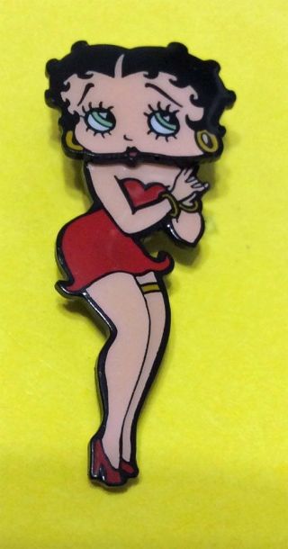 Betty Boop Classic Pose W/ Garter Bobblehead Pin