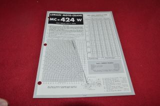 Lorain Mc - 424 W Crane Rated Lifting Capacities Dealer 