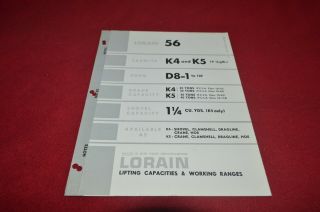 Lorain 56 Crane Dragline Shovel Dealer 