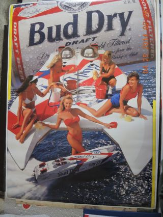 Bud Dry Poster 24 1/2 Inches By 34 Inches