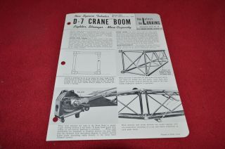 Lorain Crane D - 7 Crane Boom Dealer 