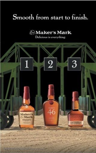 Makers Mark Horse Racing Poster 18 By 27