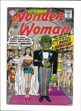 Wonder Woman 155 [1965 Vg] " I Married A Monster "