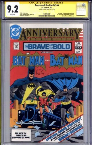 Brave And The Bold 200 Cgc 9.  2 Ss Mike Barr (1st Batman & The Outsiders)