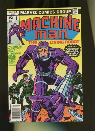 Machine Man 1 Vf/nm 9.  0 1 Book Marvel Comics Vol.  1 Jack Kirby Sotry & Art