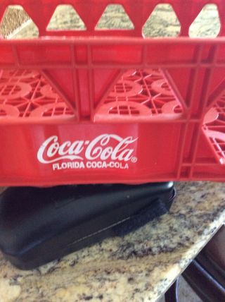 Vintage Coca Cola Coke Crate Carrier Red Plastic Stackable Bottle Case Florida